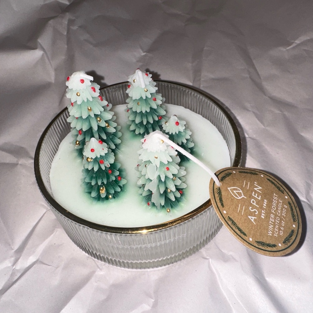 Aspen Christmas tree candle